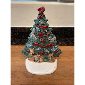 Vintage Cast Iron Christmas Tree Door Stop